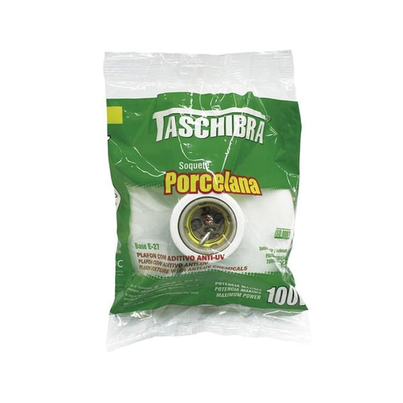 Plafon Taschibra E27 Porcelana Preto